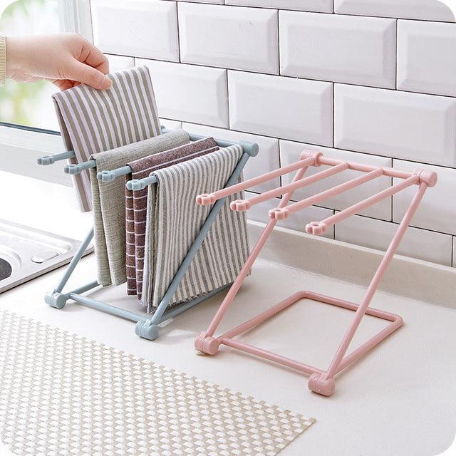 Foldable Dishcloth Shelf Kitchen Accessories Gadget Organizer - Amazitshop