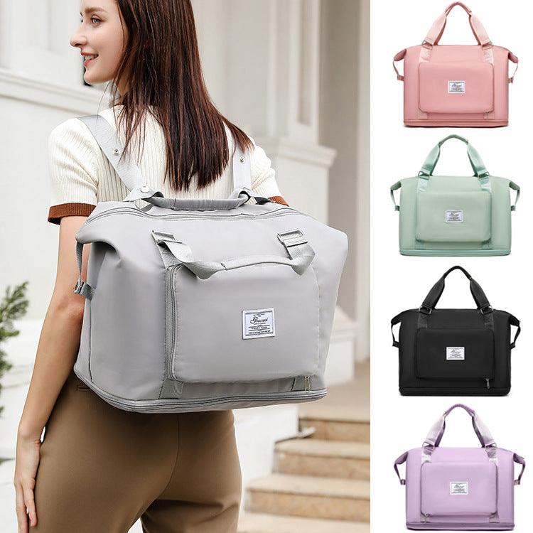 Folding Travel Bags For Backpack Handbag Sholder Bag Gym Fitness Weekender Overnight Women - Amazitshop