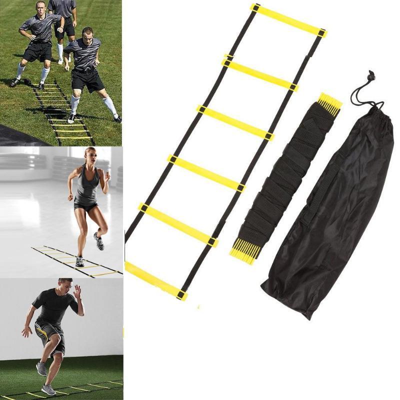 Football Soccer Agility Training Ladders Speed Scale Stairs Nylon Straps Fitness Equipment - Amazitshop