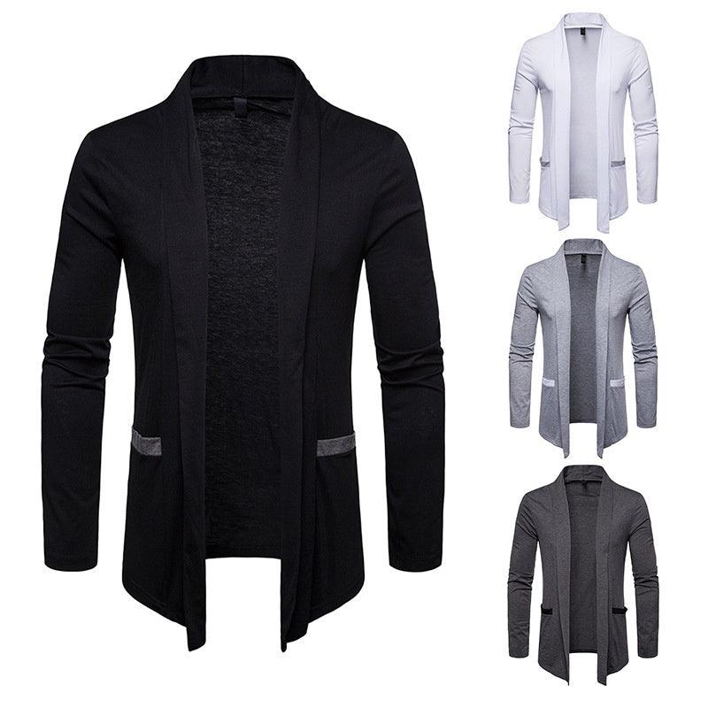 Foreign Trade Wholesale Men's New Plus Size Men's Coat Cardigan - Amazitshop