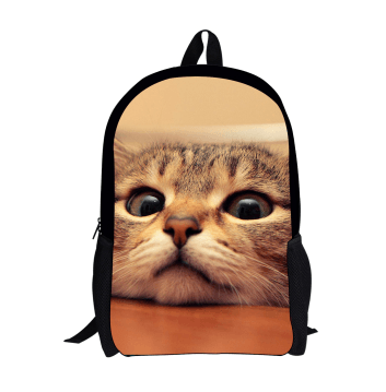 FORUDESIGNS Cat Backpack Cute 3D Animal Denim Backpacks for Children Boys Girls Casual Kids School Bag Mochila Travel Backpack - Amazitshop