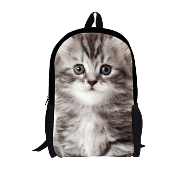 FORUDESIGNS Cat Backpack Cute 3D Animal Denim Backpacks for Children Boys Girls Casual Kids School Bag Mochila Travel Backpack - Amazitshop