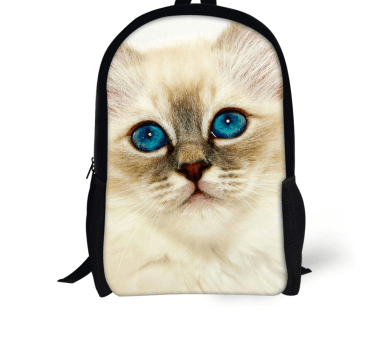 FORUDESIGNS Cat Backpack Cute 3D Animal Denim Backpacks for Children Boys Girls Casual Kids School Bag Mochila Travel Backpack - Amazitshop