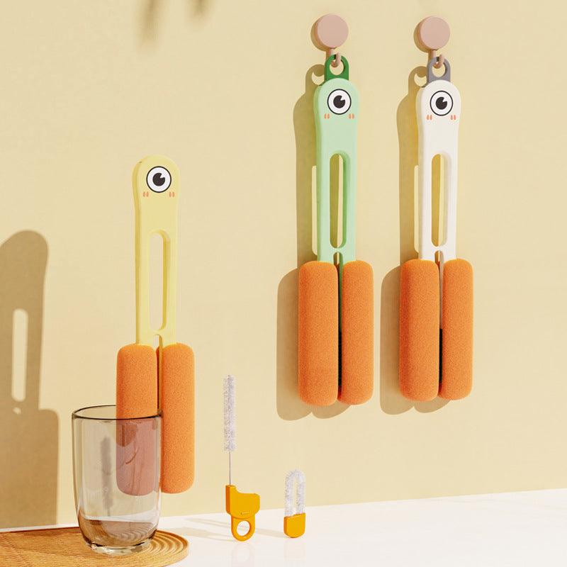 Four - in - one Cup Brush Long Handle Sponge - Amazitshop