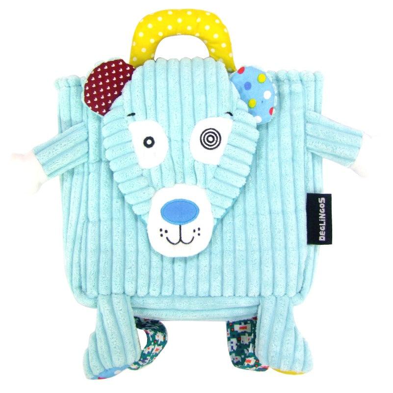 French Deglingos baby backpack double bag snack bag 2 - 5 year old kindergarten double shoulder bag - Amazitshop