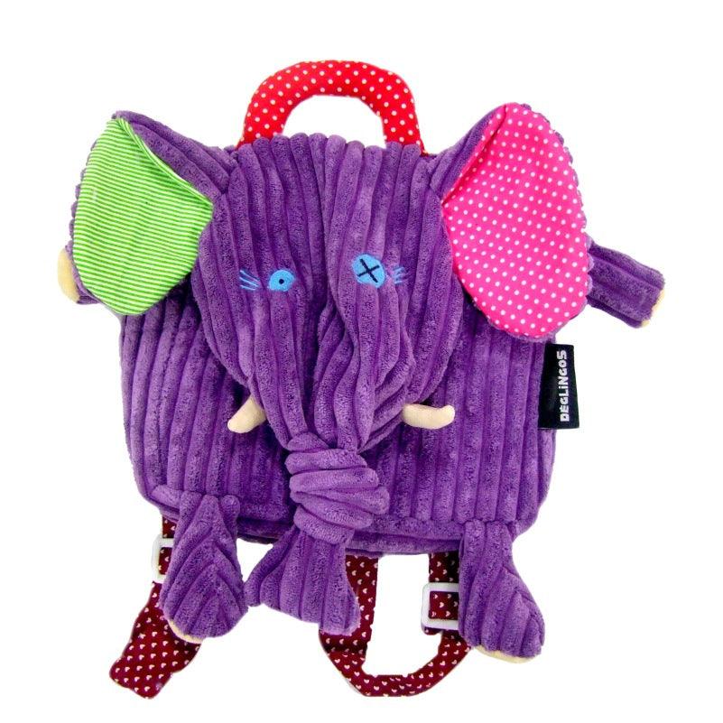 French Deglingos baby backpack double bag snack bag 2 - 5 year old kindergarten double shoulder bag - Amazitshop