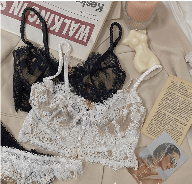 French Sexy Lace Lingerie Set - Amazitshop