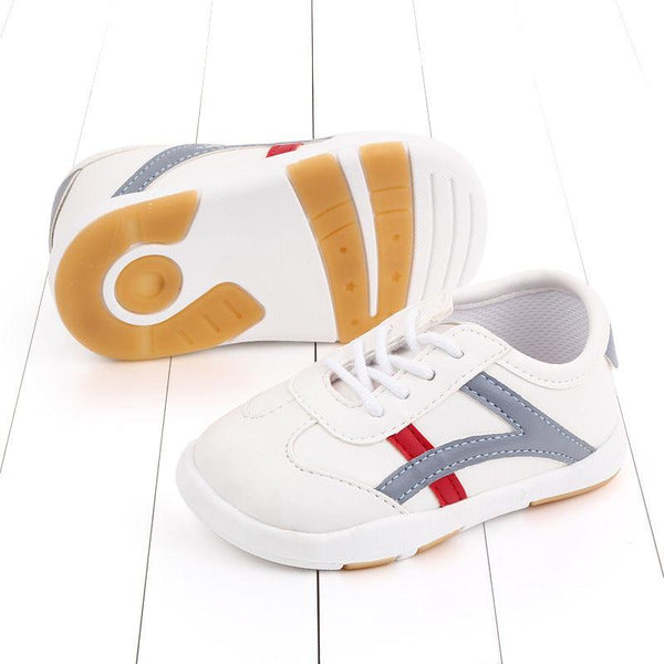 Front lace toddler rubber - soled toddler shoes - Amazitshop