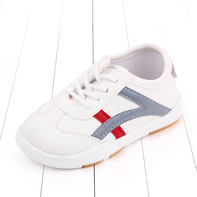 Front lace toddler rubber - soled toddler shoes - Amazitshop