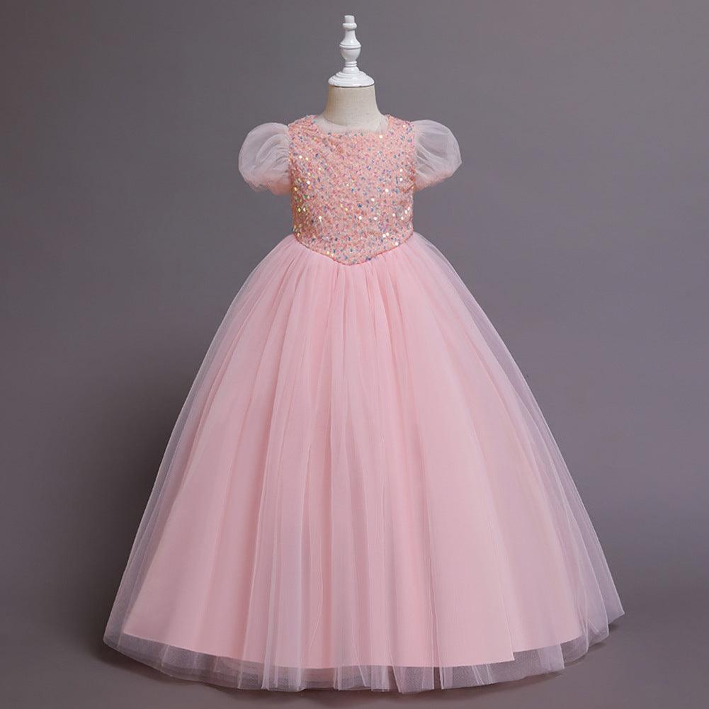 Girl Princess Children's Dress Color Mesh - Amazitshop
