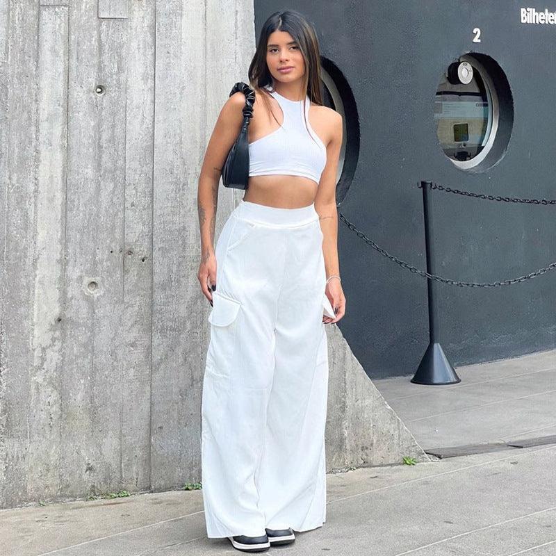 Girl Versatile Casual Spicy Straight Leg Pants For Women - Amazitshop