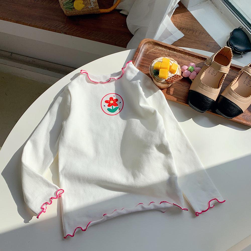 Girls' Bottom Long - sleeved T-shirt - Amazitshop