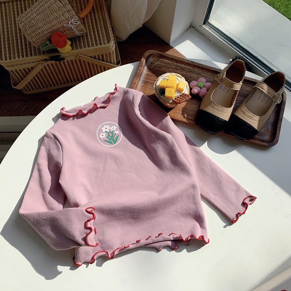 Girls' Bottom Long - sleeved T-shirt - Amazitshop