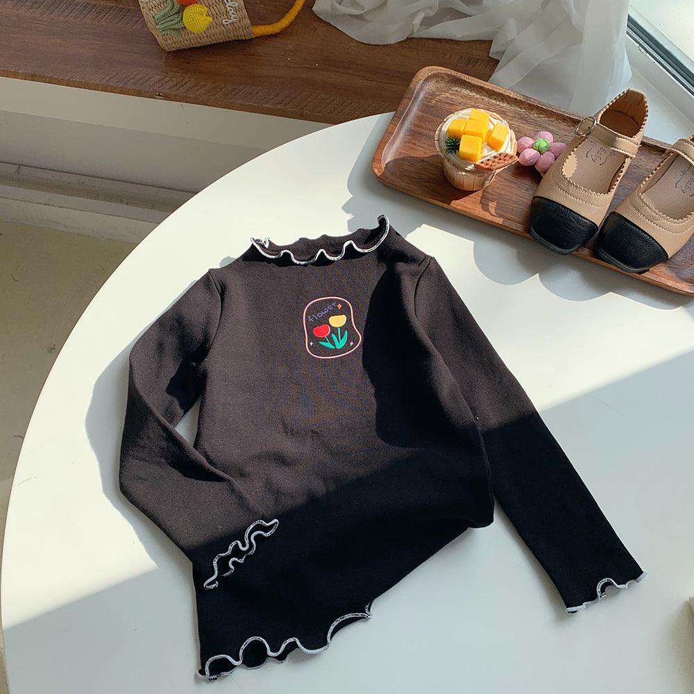 Girls' Bottom Long - sleeved T-shirt - Amazitshop