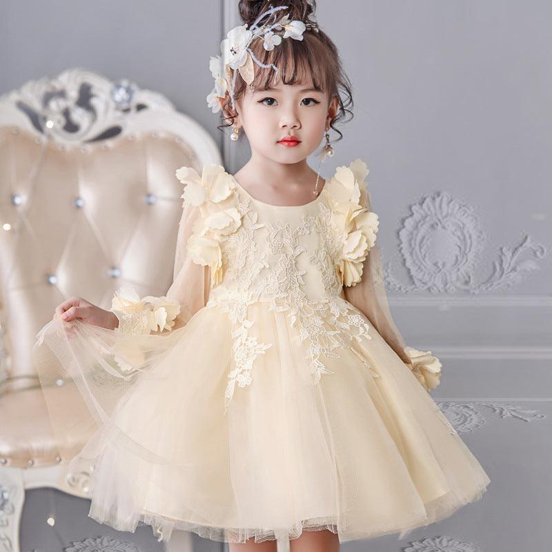Girls' dresses long - sleeved princess dress - Amazitshop