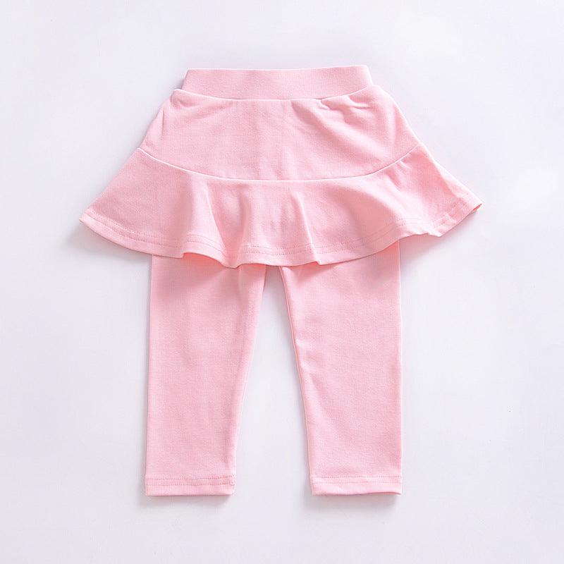 Girls fake two - piece children's legging skirt - Amazitshop