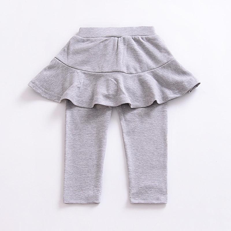 Girls fake two - piece children's legging skirt - Amazitshop
