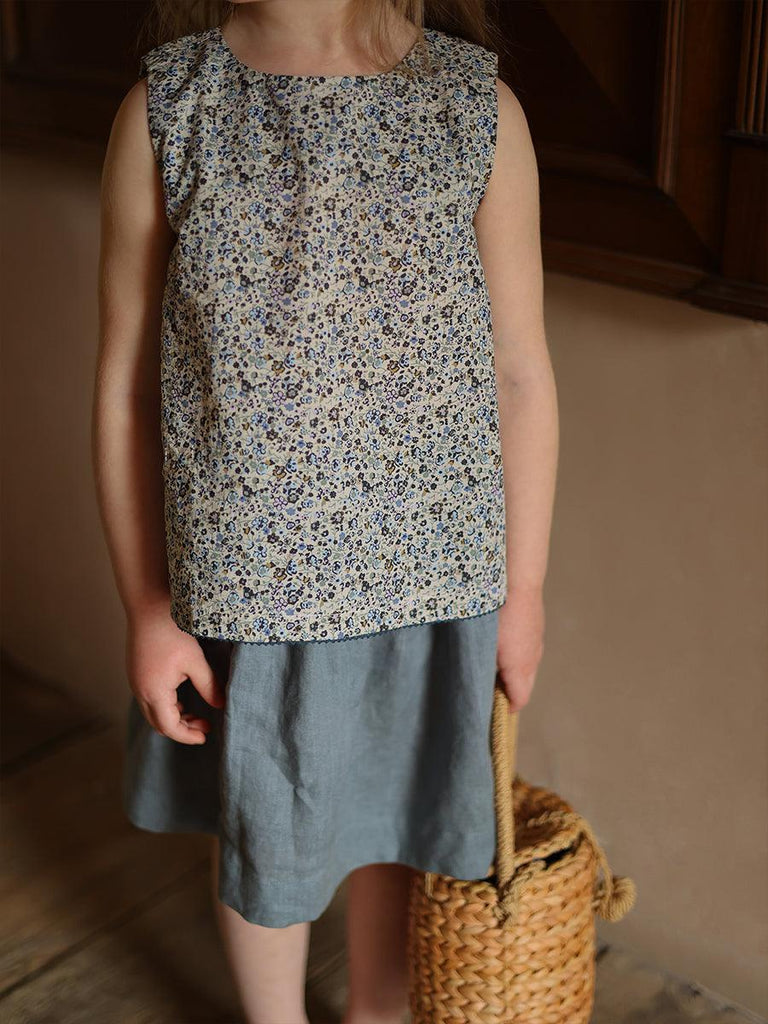 Girls Fashion Cotton Floral Vest - Amazitshop