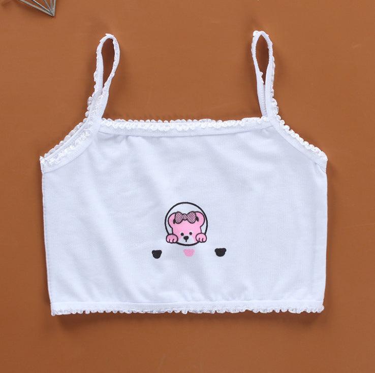Girls Sports Casual Cotton Camisole Bra - Amazitshop