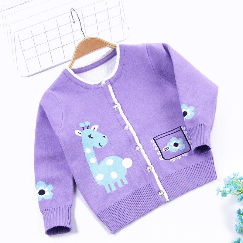 Girls' sweaters and cardigans do not fade - Amazitshop