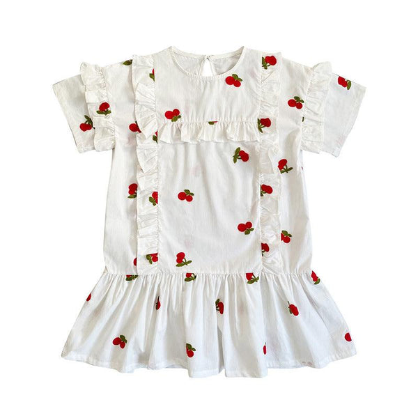 Girls Sweet Embroidered Princess Doll Dress - Amazitshop