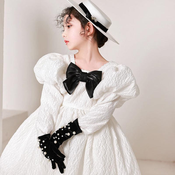 Girls Temperament Fashion Pleated Piano Costumes - Amazitshop