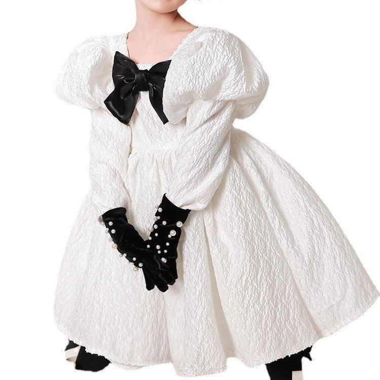 Girls Temperament Fashion Pleated Piano Costumes - Amazitshop