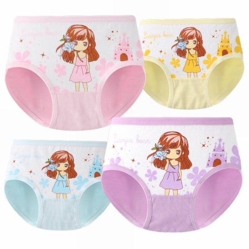Girls' Underwear Cotton Children's Underwear Baby Briefs Children's Student Shorts - Amazitshop