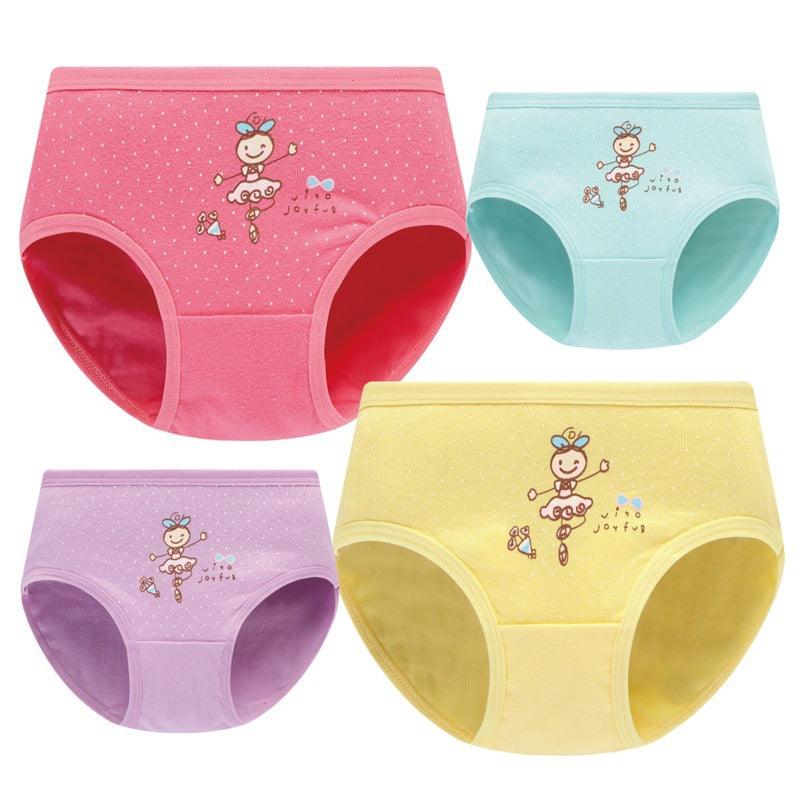 Girls' Underwear Cotton Children's Underwear Baby Briefs Children's Student Shorts - Amazitshop