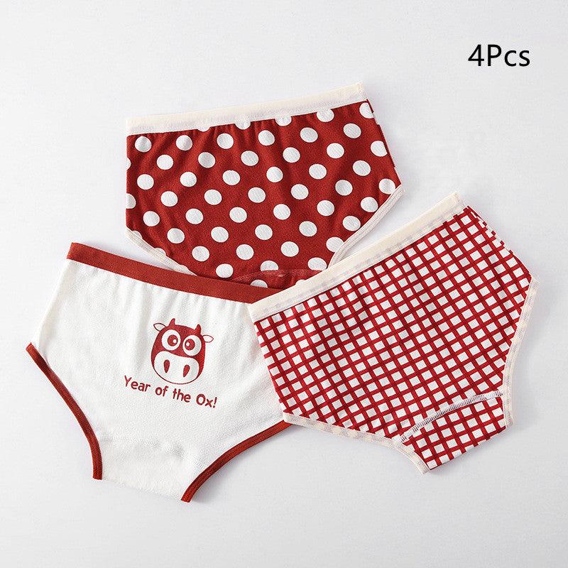 Girls Underwear Cotton Triangle Boxer Shorts - Amazitshop