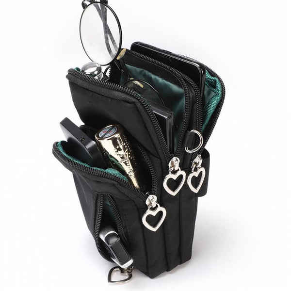 Girls Wallet Wallet Pocket Ladies Messenger Money Bag Card Case Ladies Ladies Wallet Small Bag Mini Shoulder Mobile Phone Bag - Amazitshop