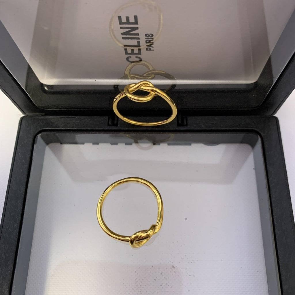 Gold Knotted Ring For Women - Amazitshop