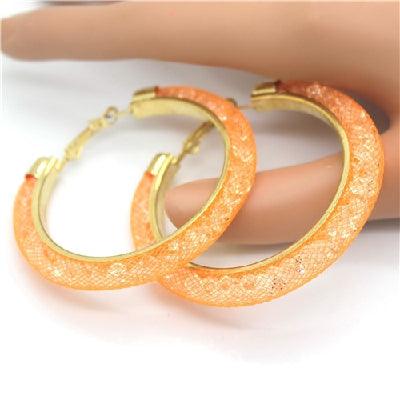 Gold - plated Earrings, Crystal Mesh Chain, Female Earring Jewelry - Amazitshop