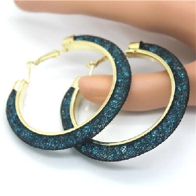 Gold - plated Earrings, Crystal Mesh Chain, Female Earring Jewelry - Amazitshop