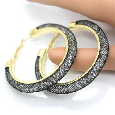Gold - plated Earrings, Crystal Mesh Chain, Female Earring Jewelry - Amazitshop