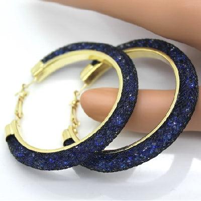 Gold - plated Earrings, Crystal Mesh Chain, Female Earring Jewelry - Amazitshop