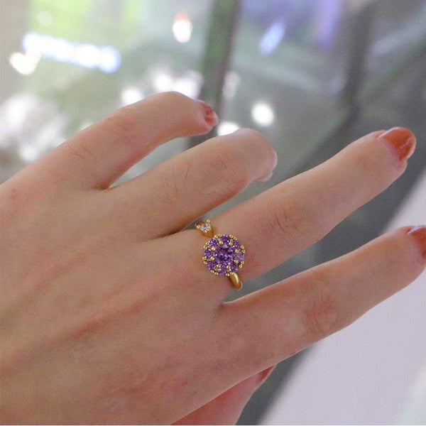 Good Luck Comes Ring Opening Adjustable Rotation Female Korean Student Minimalist Gift - Amazitshop