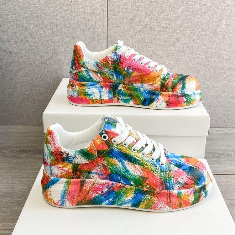 Graffiti Sneakers Plus Size Casual Sneakers - Amazitshop
