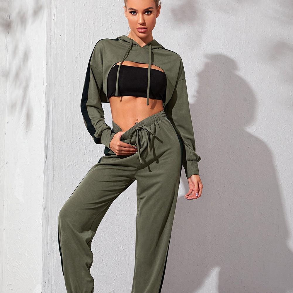 Gym Running Yoga Wear Loose Casual Sports Suit - Amazitshop
