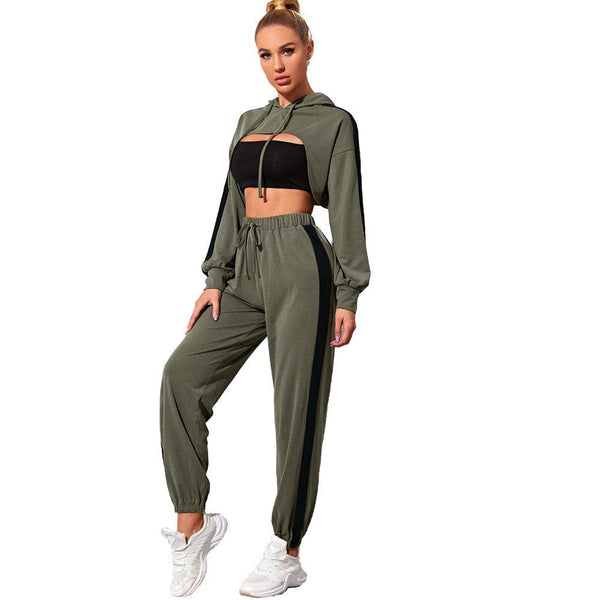 Gym Running Yoga Wear Loose Casual Sports Suit - Amazitshop