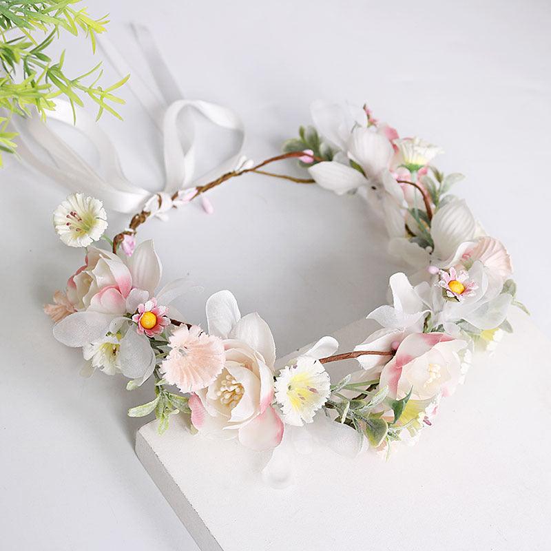 Hair Band Hair Band Bride Wedding Wedding Dress Hair Accessory Head Flower - Amazitshop