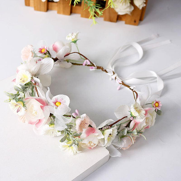 Hair Band Hair Band Bride Wedding Wedding Dress Hair Accessory Head Flower - Amazitshop