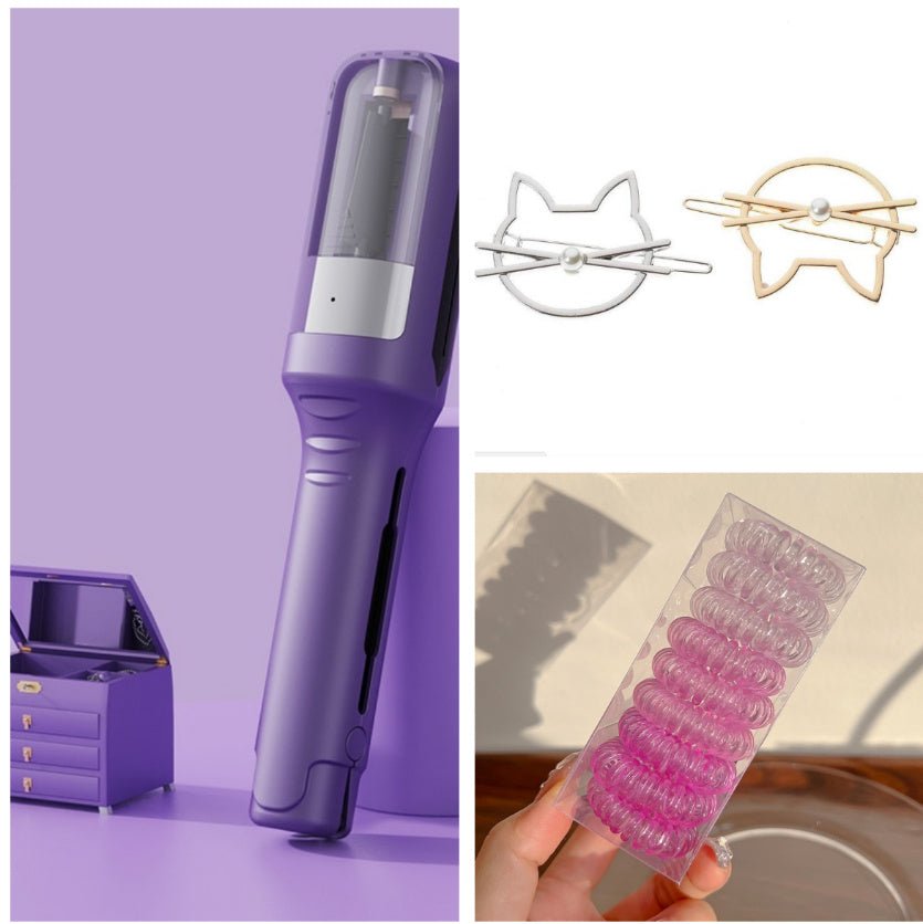 Hair Ends Trimmer Split Remover Dry Damaged Brittle Professional Automatic Trim Split For Women Cordless Hair Cutting Machine Split Ender Pro 2 Hair Tool Hair Clipper for Removing and Repairing Dry Fragile and Damaged Split Ends - Red - Amazitshop