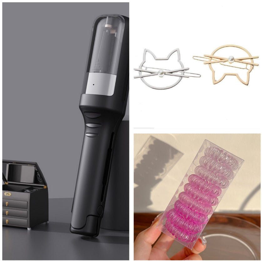 Hair Ends Trimmer Split Remover Dry Damaged Brittle Professional Automatic Trim Split For Women Cordless Hair Cutting Machine Split Ender Pro 2 Hair Tool Hair Clipper for Removing and Repairing Dry Fragile and Damaged Split Ends - Red - Amazitshop