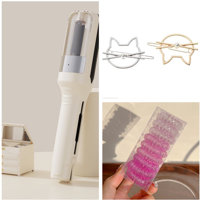 Hair Ends Trimmer Split Remover Dry Damaged Brittle Professional Automatic Trim Split For Women Cordless Hair Cutting Machine Split Ender Pro 2 Hair Tool Hair Clipper for Removing and Repairing Dry Fragile and Damaged Split Ends - Red - Amazitshop