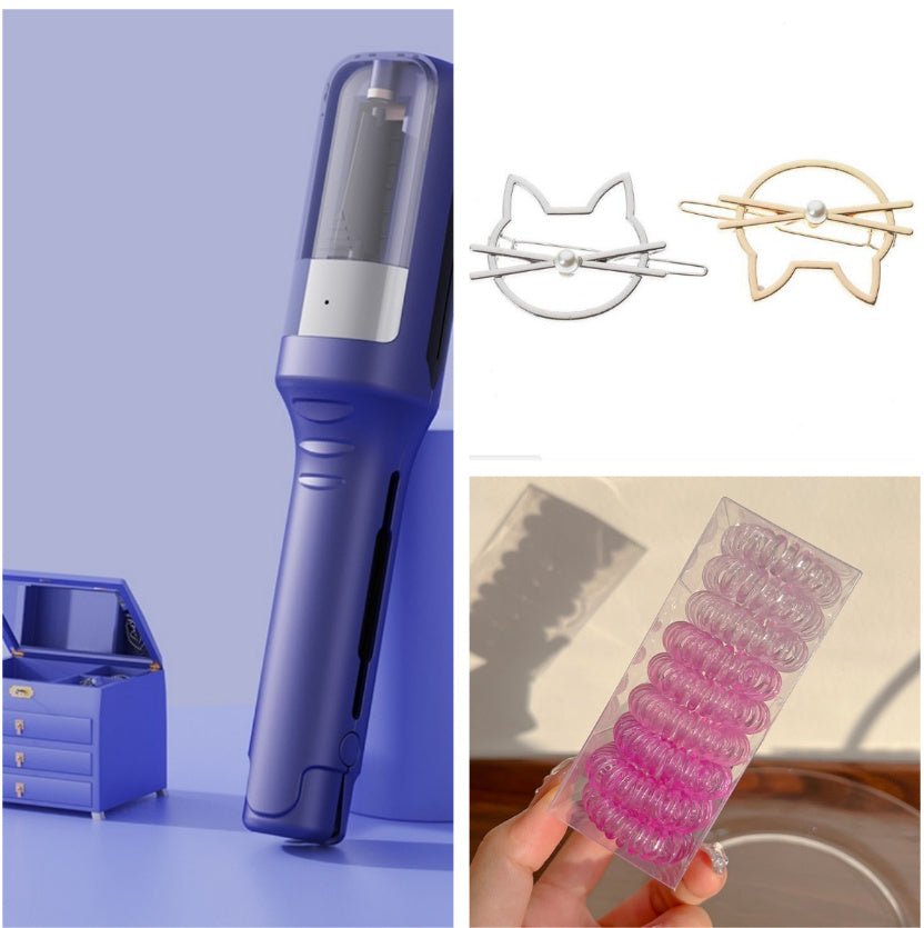 Hair Ends Trimmer Split Remover Dry Damaged Brittle Professional Automatic Trim Split For Women Cordless Hair Cutting Machine Split Ender Pro 2 Hair Tool Hair Clipper for Removing and Repairing Dry Fragile and Damaged Split Ends - Red - Amazitshop