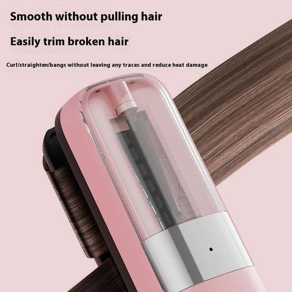 Hair Ends Trimmer Split Remover Dry Damaged Brittle Professional Automatic Trim Split For Women Cordless Hair Cutting Machine Split Ender Pro 2 Hair Tool Hair Clipper for Removing and Repairing Dry Fragile and Damaged Split Ends - Red - Amazitshop