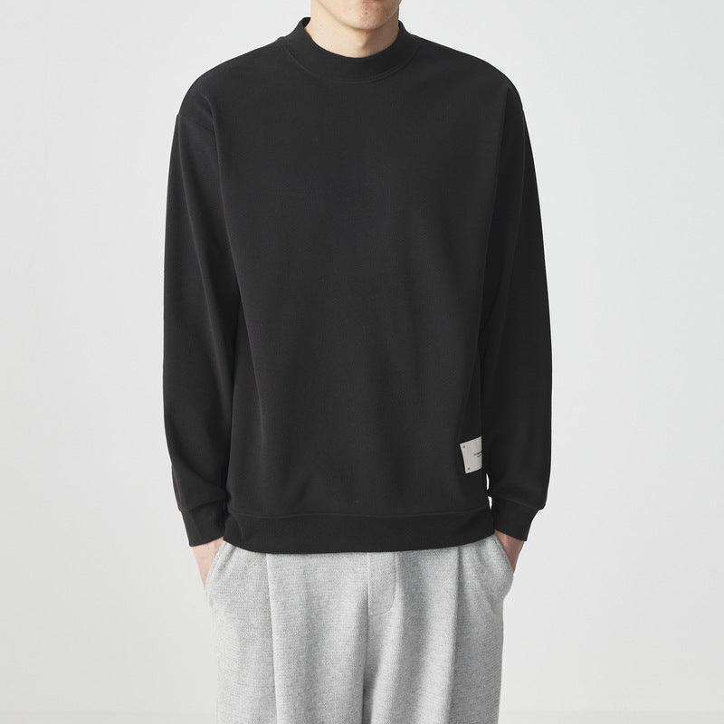 Half - high Collar Long Sleeves T-shirt Men - Amazitshop