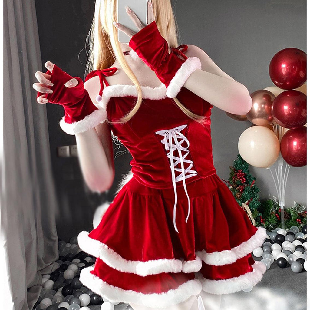 Halloween Costume Cosplay Maid Uniform Temptation Sexy Little Wild Cat Girl - Amazitshop
