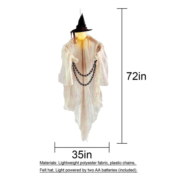 Halloween Farmhouse Flying Witch Atmosphere Decoration Horror Props Outdoor Scene - Amazitshop